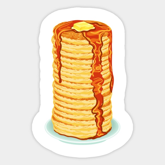 Tall Stack of Pancakes Sticker by SWON Design